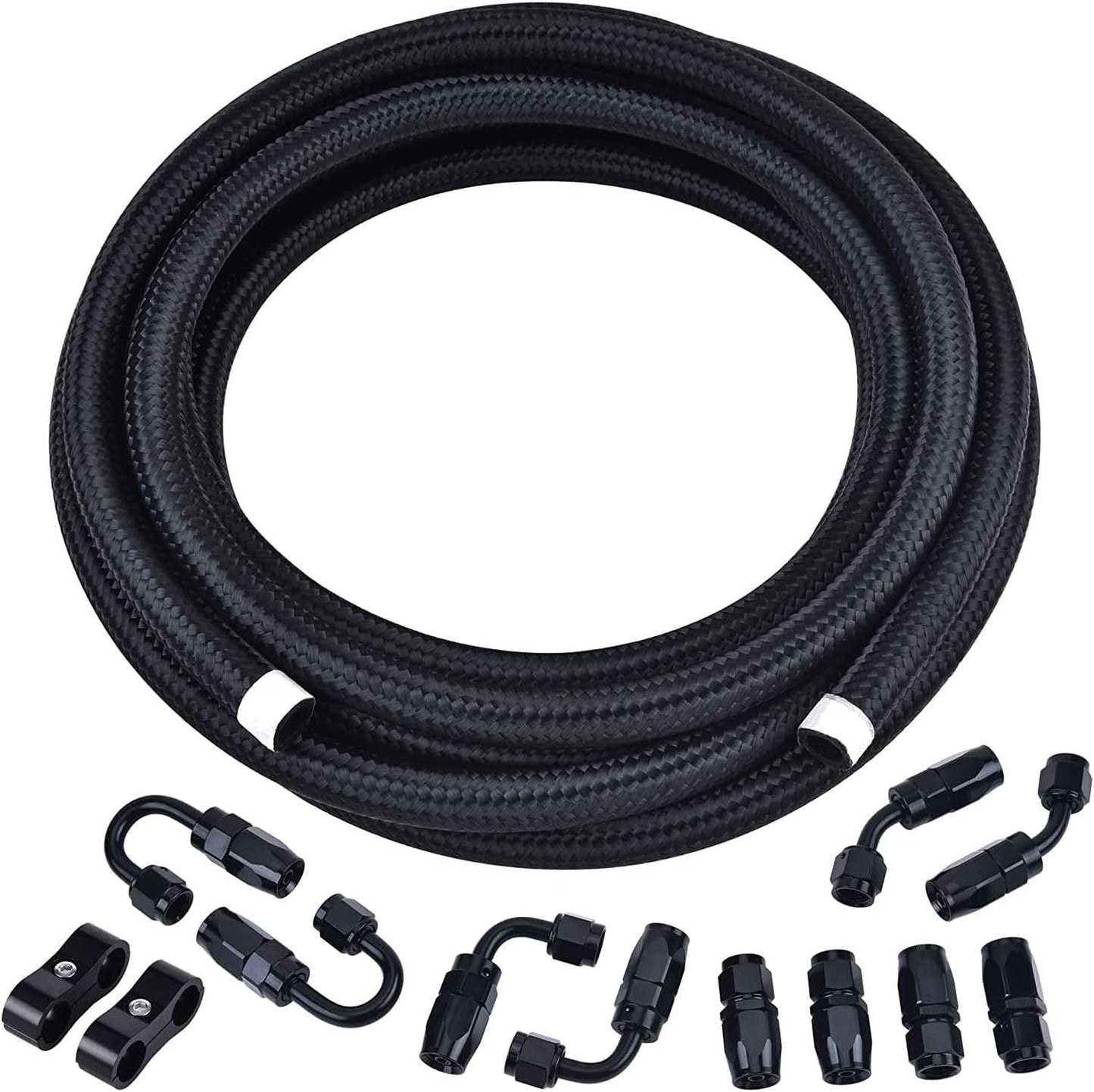 return style fuel regulator & -6AN fuel hose 20' with fittings
